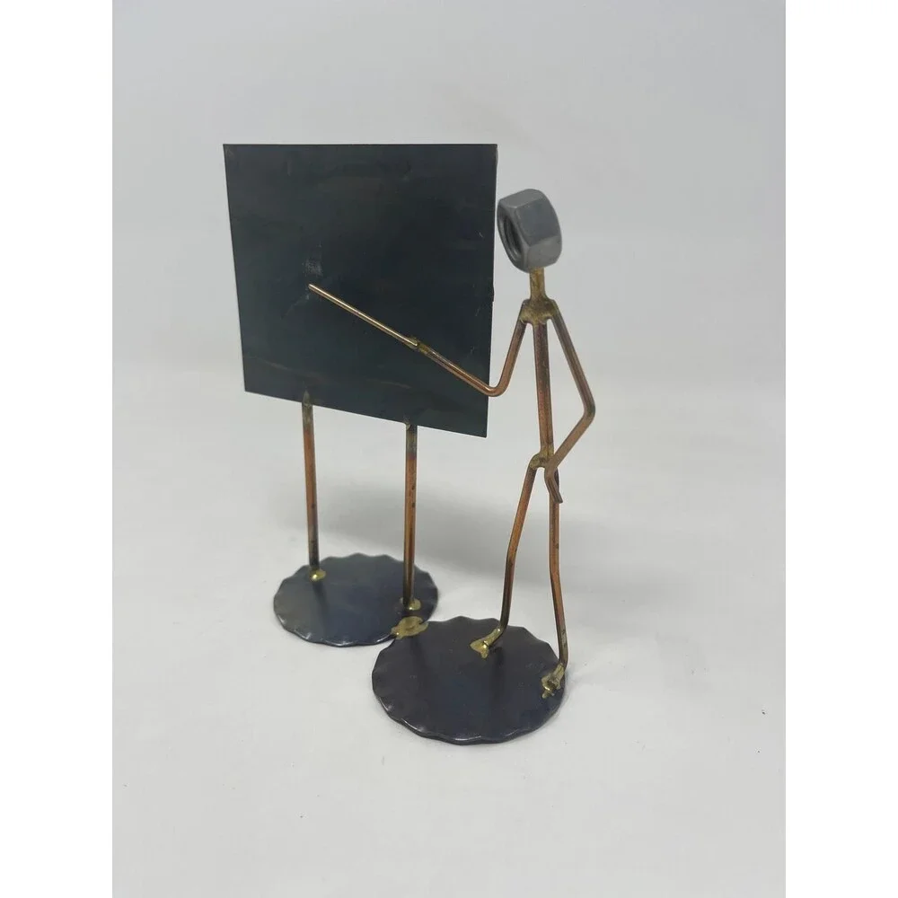 Rock Creek Metal Craft Man The Teacher Salesman Nuts and Bolts Sculpture Figure